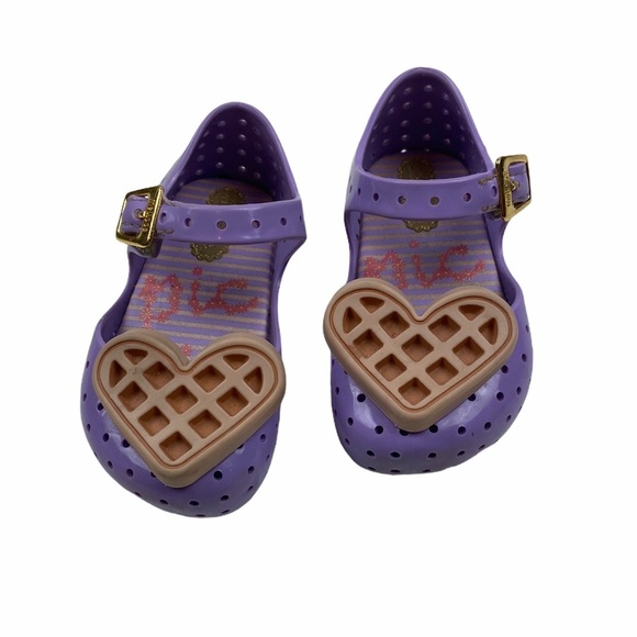 Mini Melissa Waffle Jelly Mary Janes 5